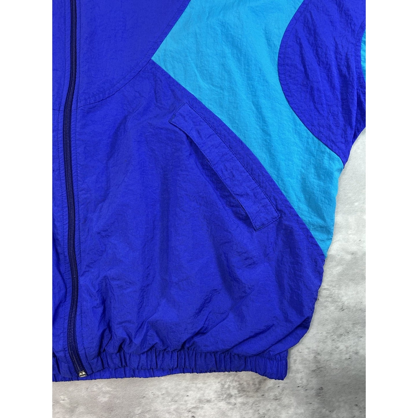 Vintage 80s/90s Nike Embroidered Logo Full Zip Windbreaker Jacket Size Large