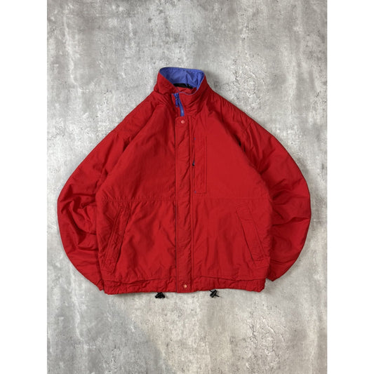 Vintage 90s Patagonia Full Zip Nylon Outdoors Windbreaker Jacket Size Medium Red