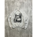 Vintage 90s Grey Wolf Animal Graphic Nature Crewneck Sweatshirt Size Large