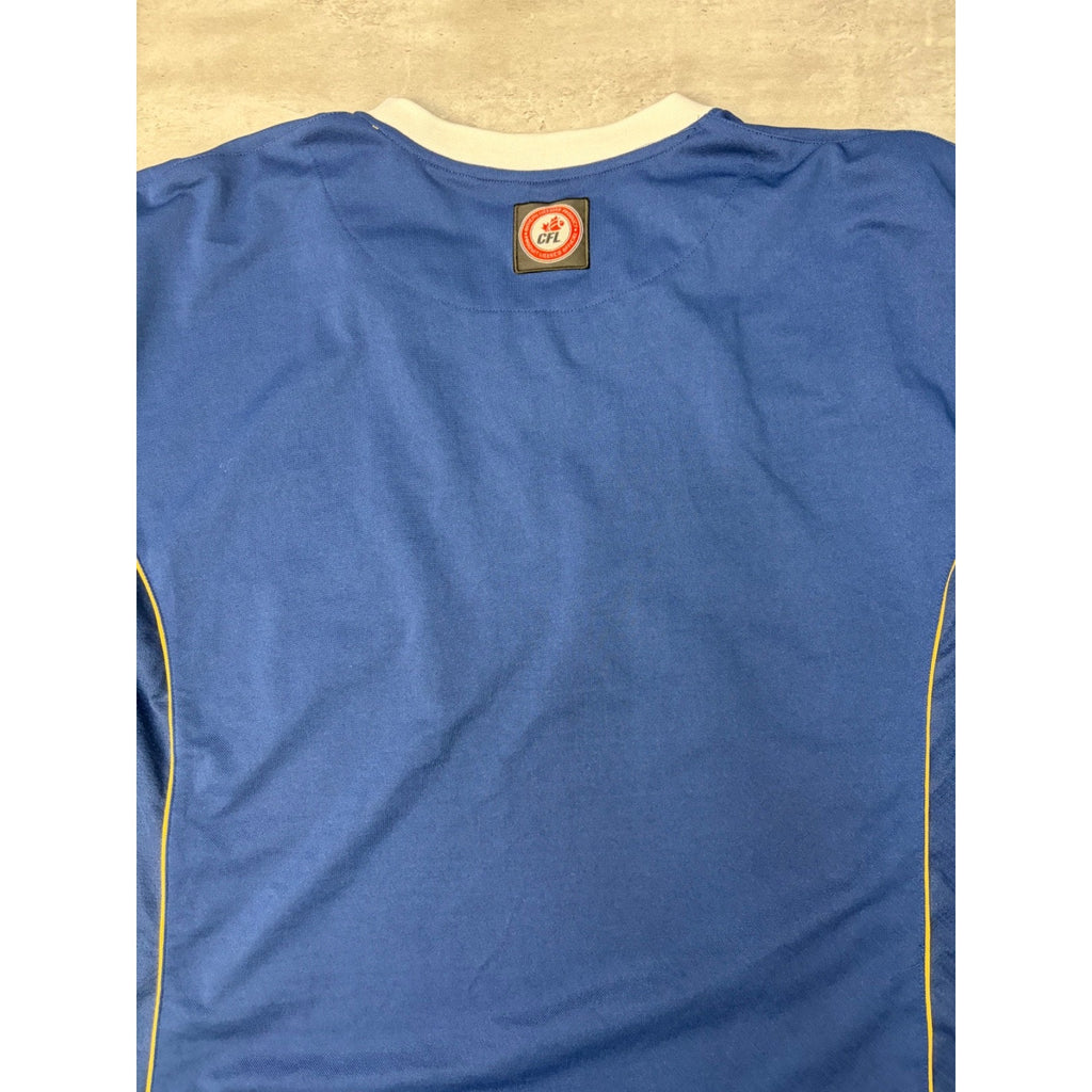 Vintage Winnipeg Blue Bombers CFL Stitched Logo Football Jersey Size XL