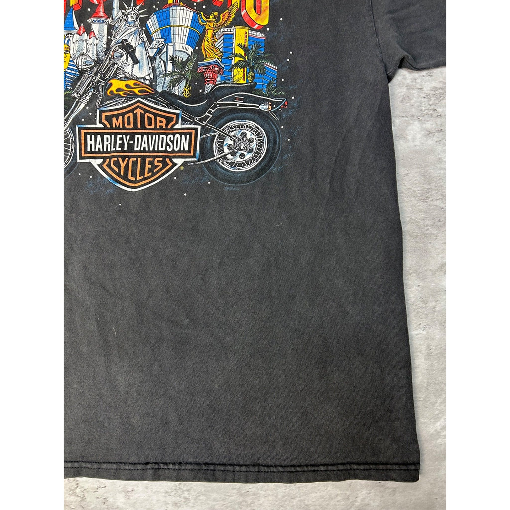 90s Harley Davidson The Strong Survive Bald Eagle Dragon T-Shirt Size Large