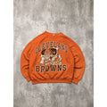 Vintage Cleveland Browns NFL Bulldog Spellout Graphic Sweatshirt Size Large