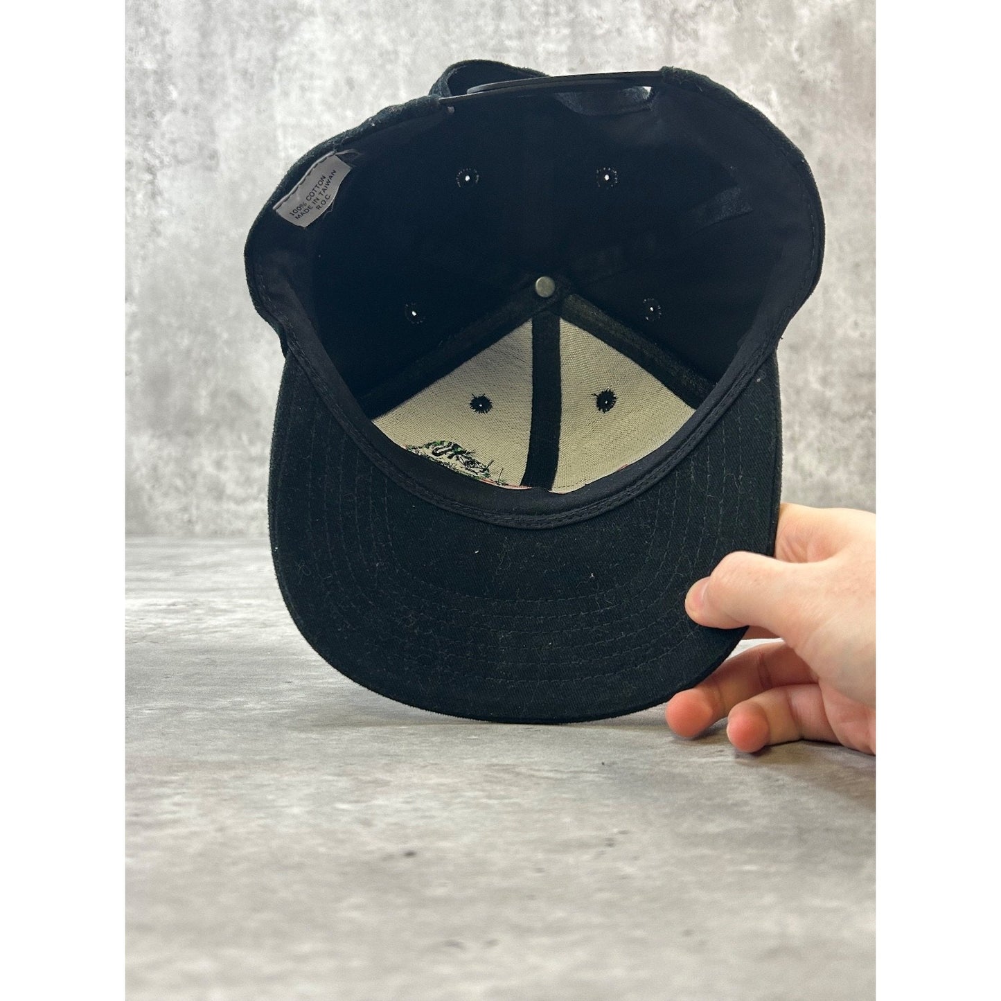 Vintage 90s Budweiser Embroidered Lizard Logo Beer Promo Snapback Hat OSFA