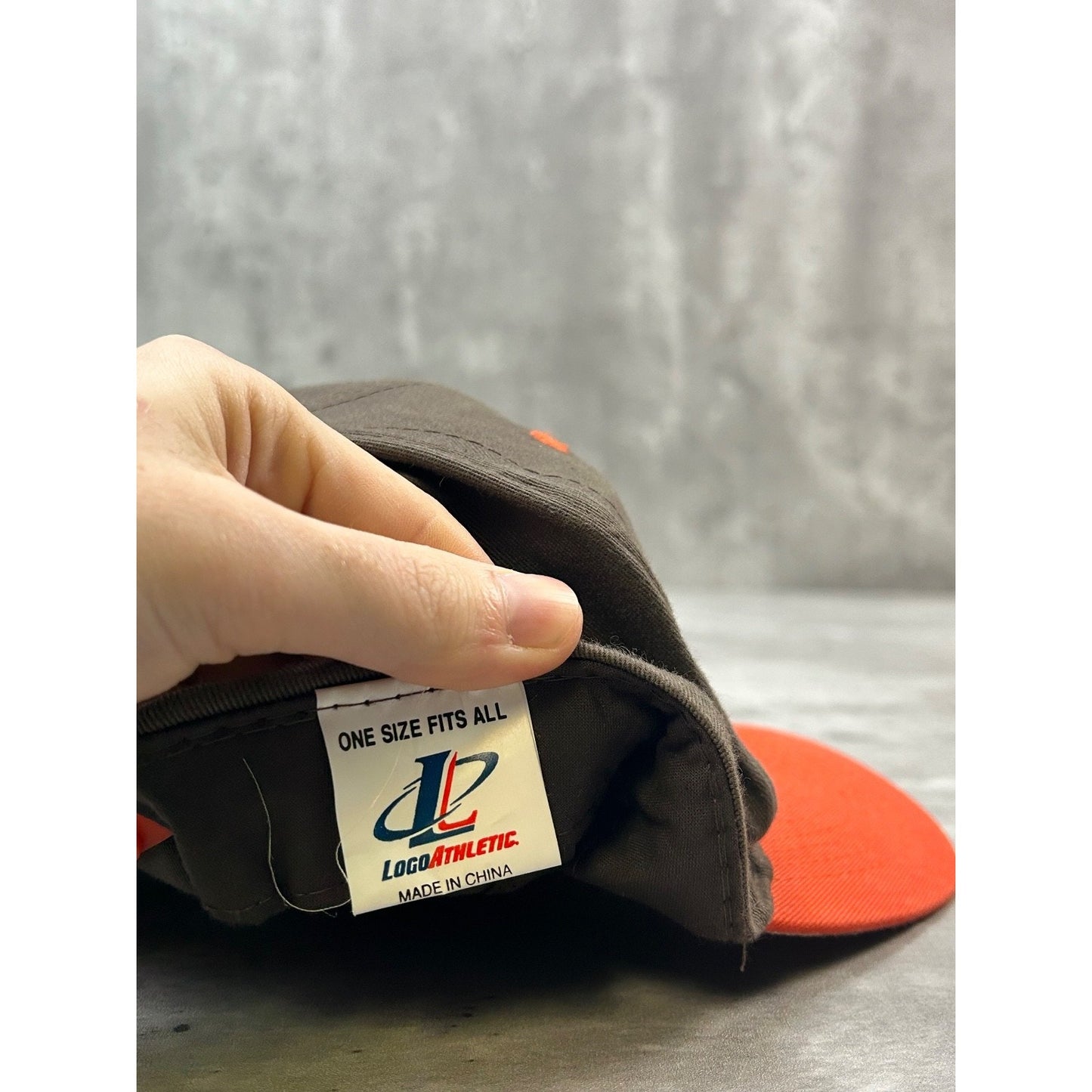 Vintage 90s Cleveland Browns NFL Embroidered Logo Athletics Snapback Hat OSFA