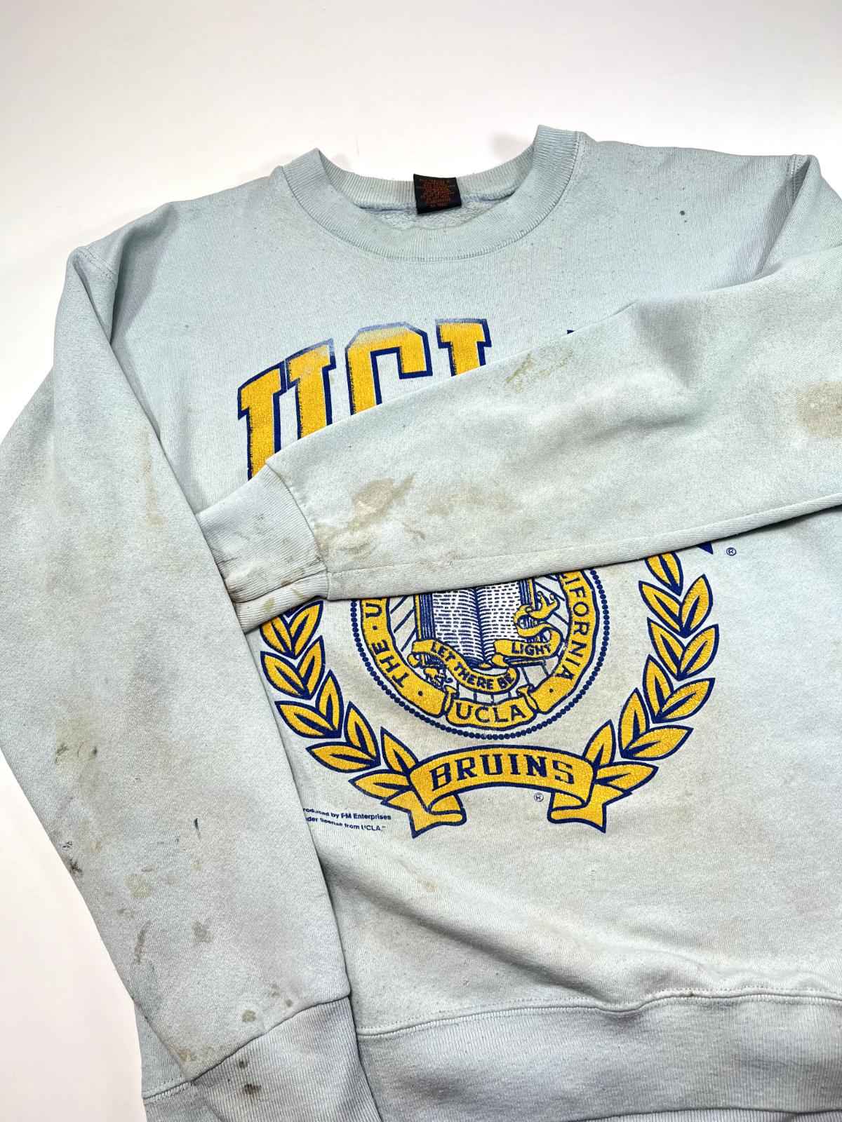 Vintage 80s/90s UCLA Bruins Collegiate Crest Front & Back Sweatshirt Size Large