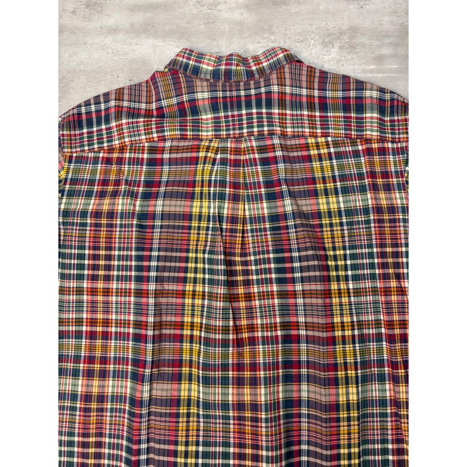 Vintage Polo Ralph Lauren Embroidered Pony Plaid Button Up Shirt Size XL