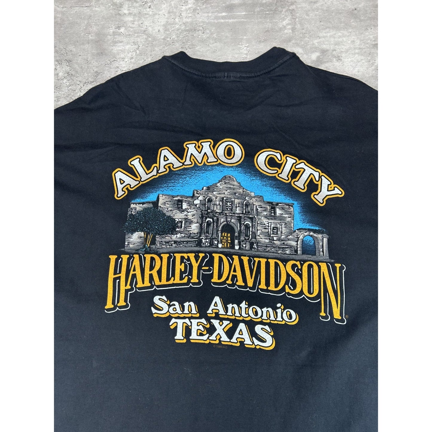 Vintage 2002 Harley Davidson Motorcycles Lightning Long Sleeve T-Shirt XL Black