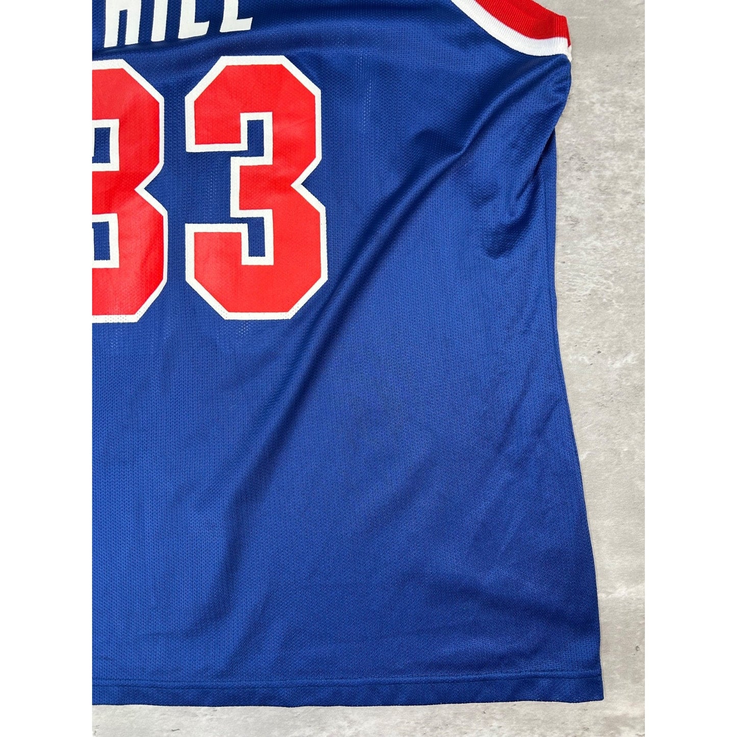 Vintage Grant Hill #33 Detroit Pistons NBA Champion Basketball Jersey Size XL