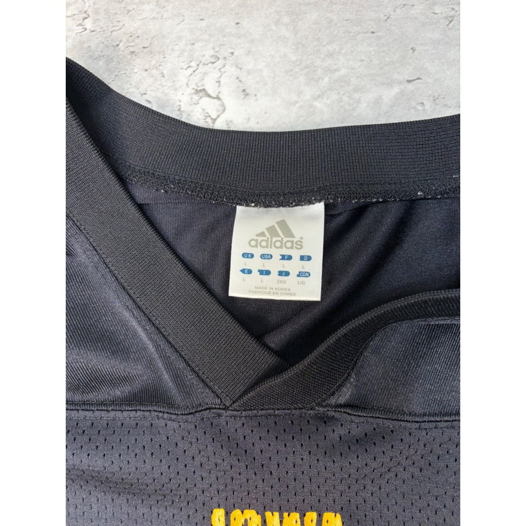 Vintage Iowa Hawkeyes #21 NCAA Adidas Black Football Jersey Size Large