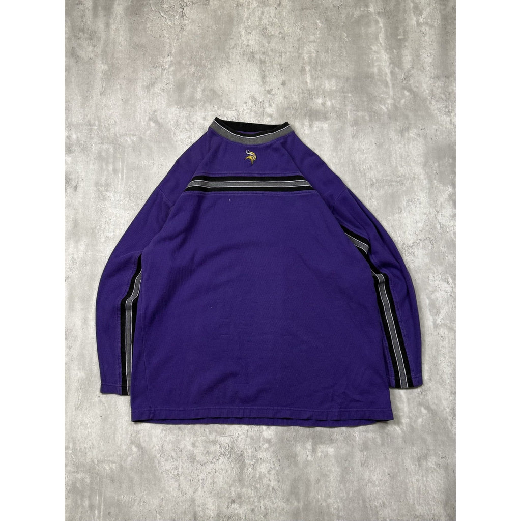 Vintage Minnesota Vikings NFL Embroidered Pullover Sweatshirt Size Large