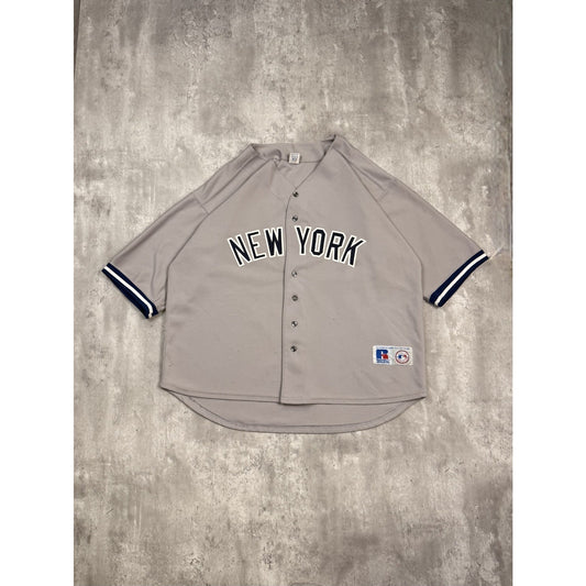 Vintage 90s New York Yankees MLB Stitched Russell Athletics Jersey Size XL