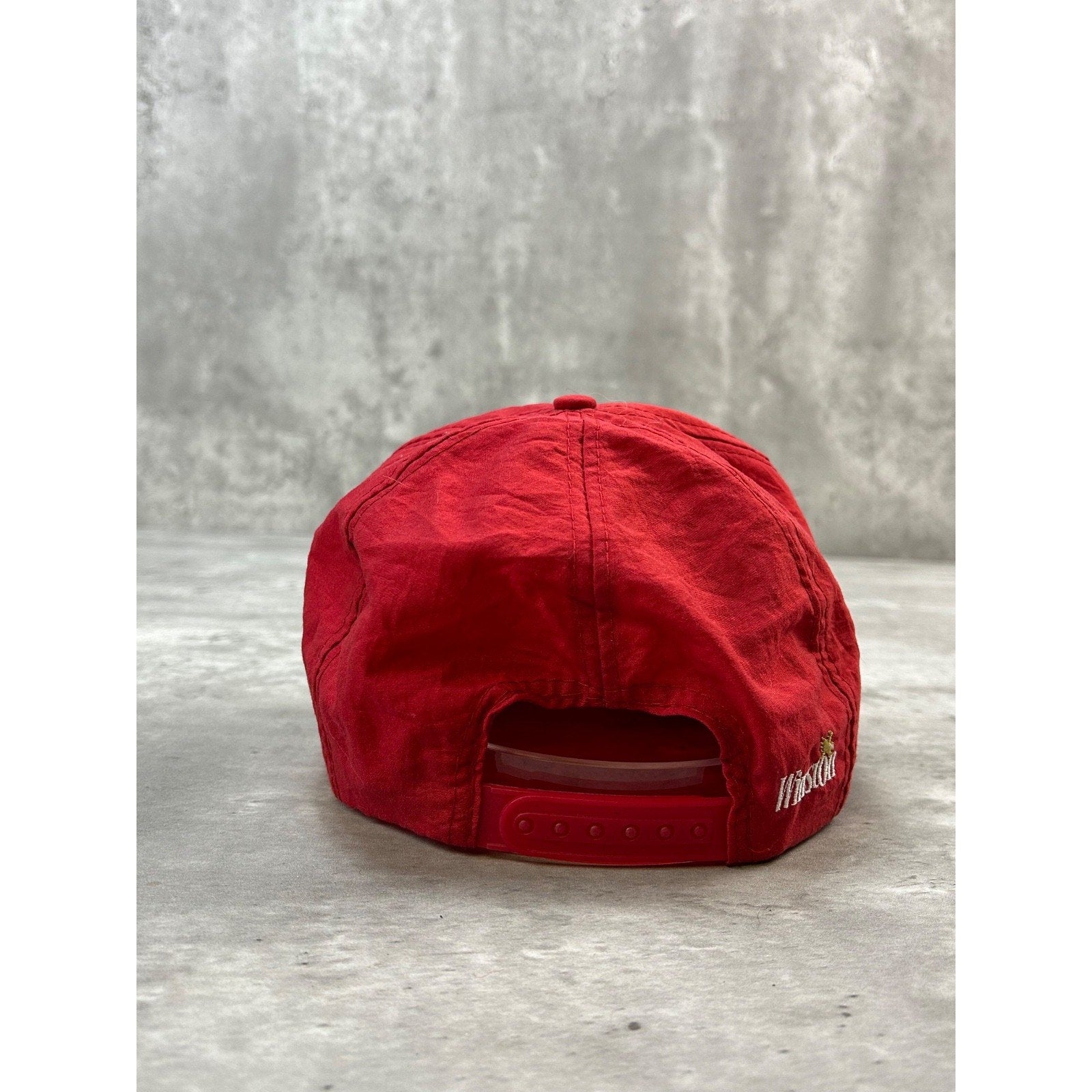 Vintage 90s Winston Cigarettes The Wrap Embroidered Spellout Snapback Hat OSFA