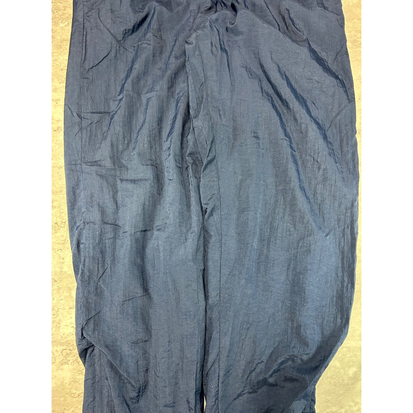 Vintage 90s Reebok Tonal Embroidered Logo Nylon Track Pants Size Medium