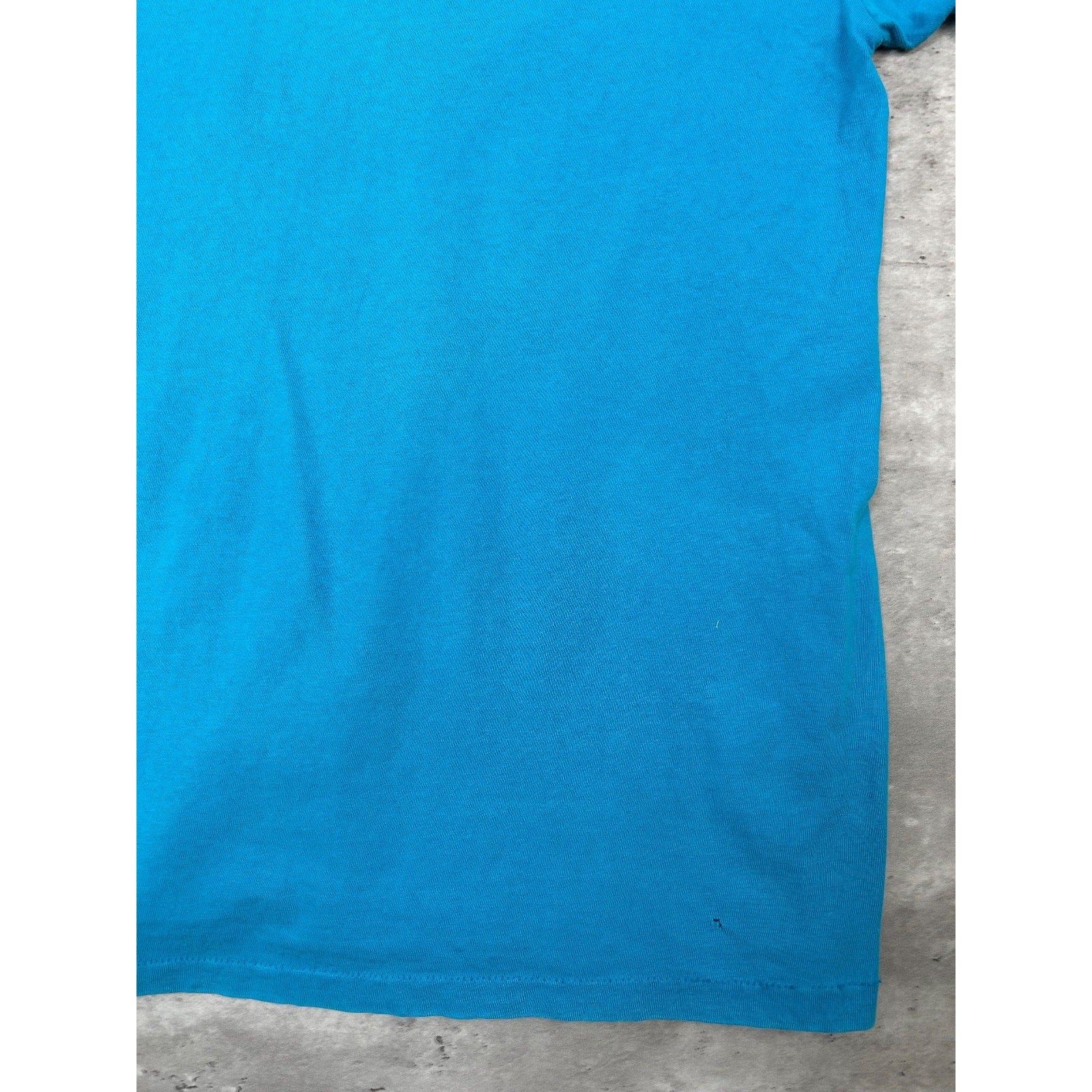 Vintage 90s Hummingbird Flower Nature Graphic T-Shirt Size Large Blue