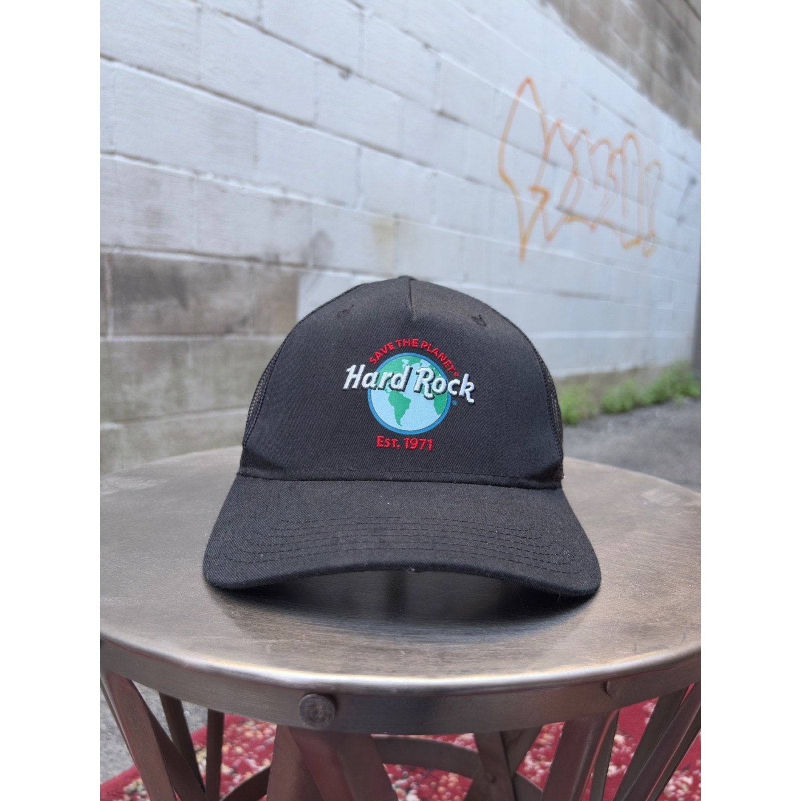 Vintage Hard Rock Cafe Embroidered Logo Destination Snapback Hat OSFA