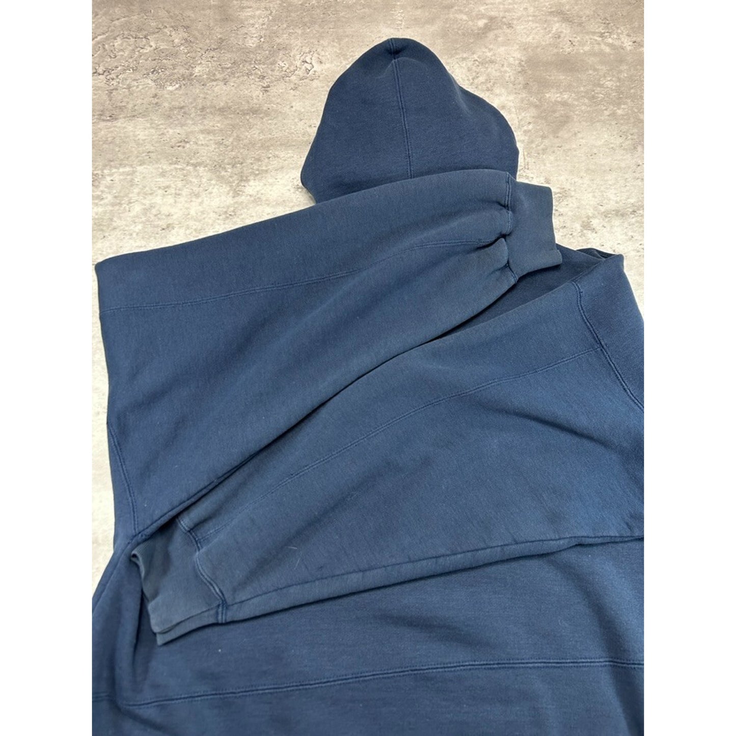 Vintage 90s Notre Dame Fighting Irish NCAA Hooded Sweatshirt Size XL Blue