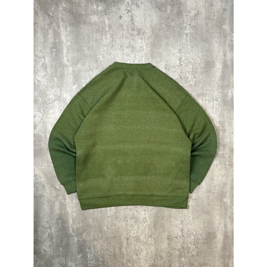 Vintage 90s GAP Spellout Logo Earth Tone Graphic Sweatshirt Size XL Green