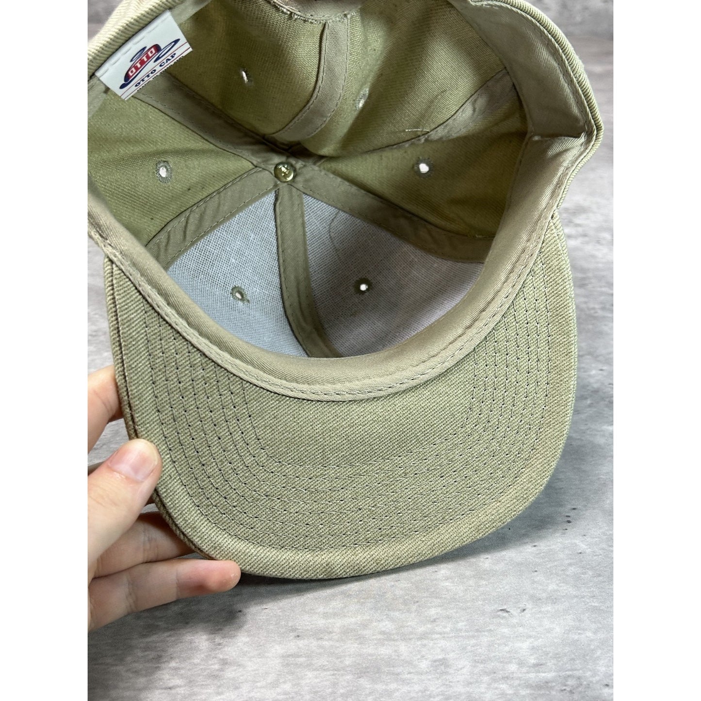Vintage 90s Arizona Embroidered Spellout Destination Snapback Hat OSFA Beige
