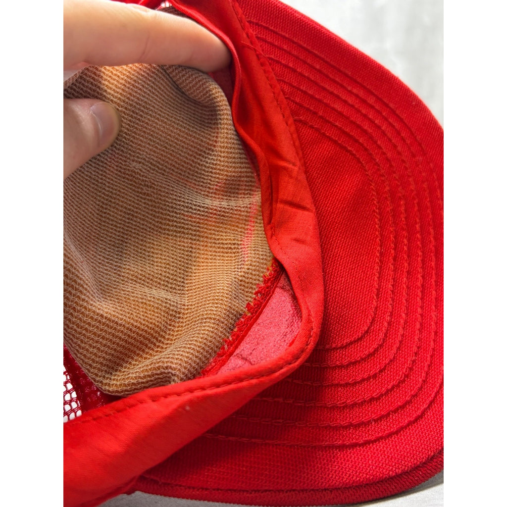 Vintage 80s/90s Nu-Gunk Power Engine Treatment Trucker Snapback Hat OSFA