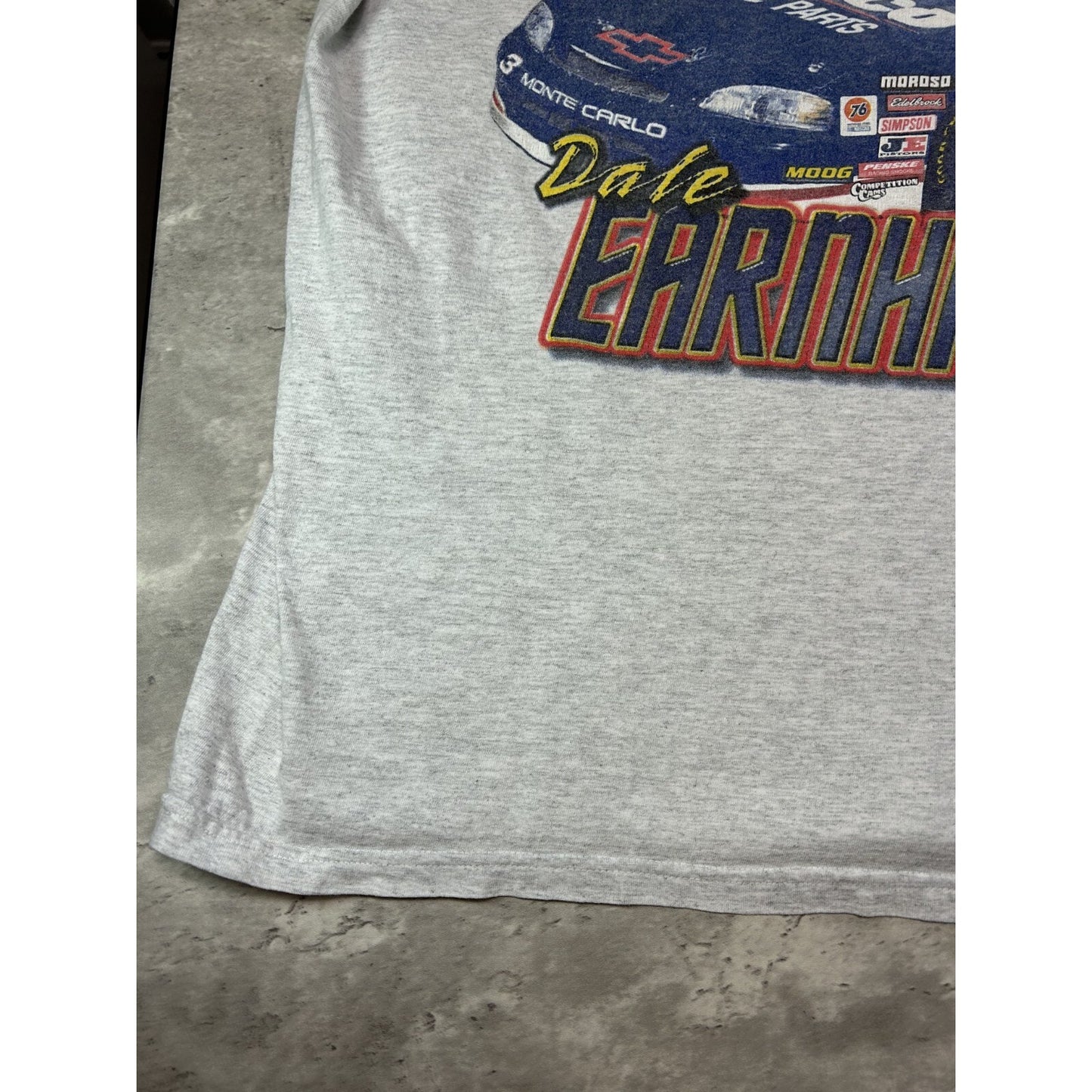 Vintage Dale Earnhardt Jr #3 Nascar The Crowd Pleaser T-Shirt Size 2XL Gray