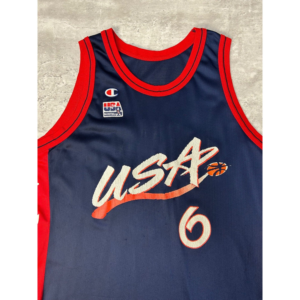 Vintage 1992 Penny Hardaway #6 Team USA Olympics Dream Team Jersey Size Large