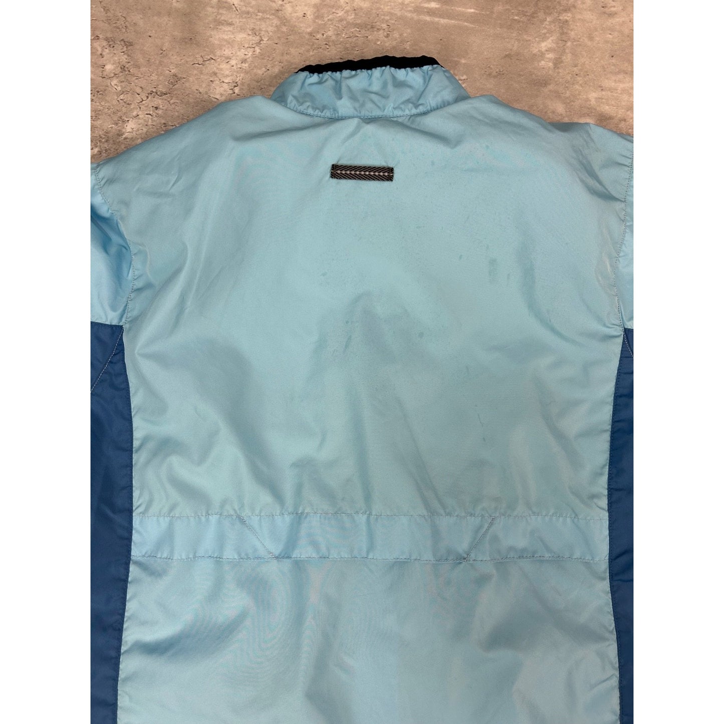 Vintage Nike Embroidered Mini Swoosh Two Tone Windbreaker Jacket Size Medium