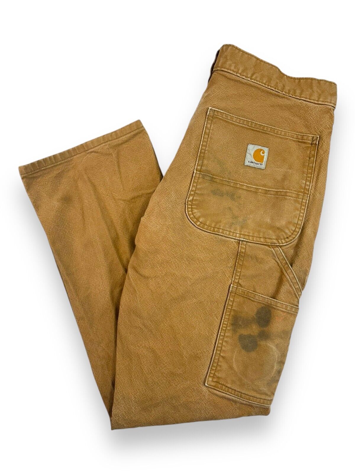 Carhartt Relaxed Fit Canvas Workwear Five Pocket Pants Size 37 Tan