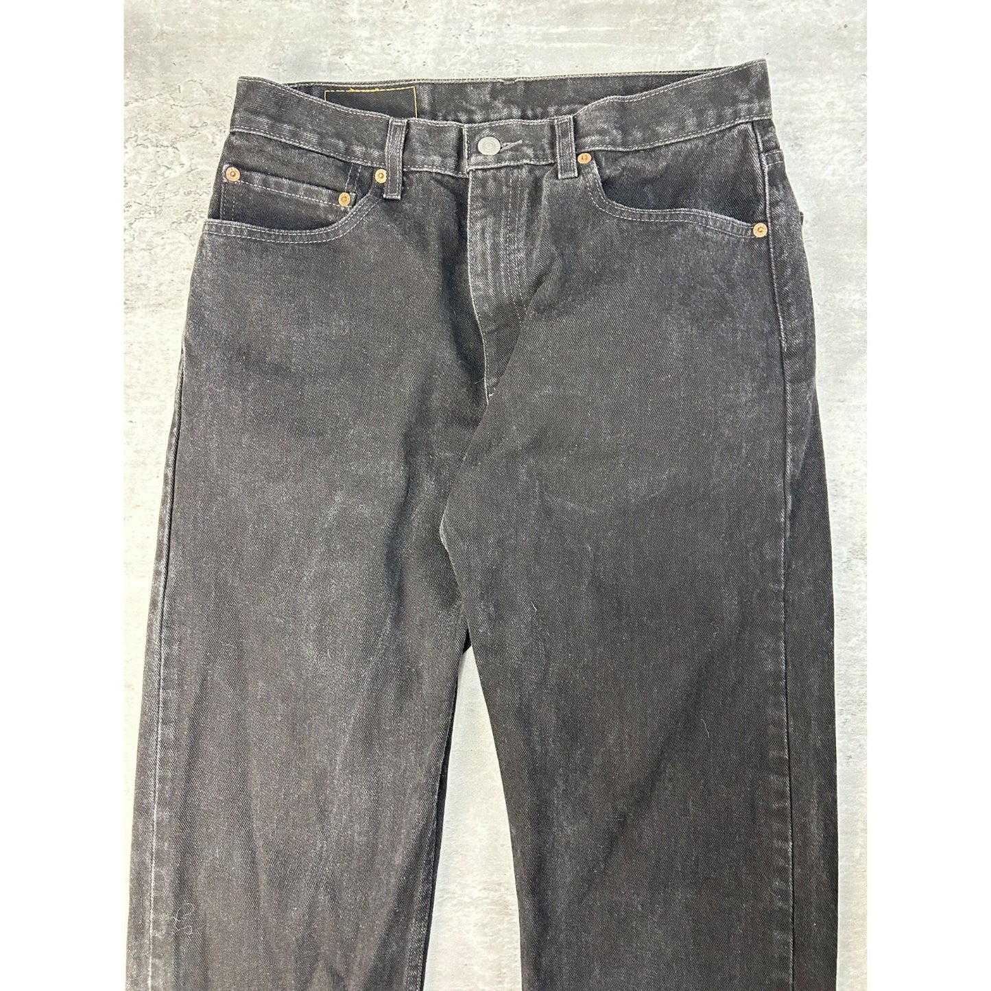 Vintage 90s Levis 505 Red Tab Black Denim Pants Size 32