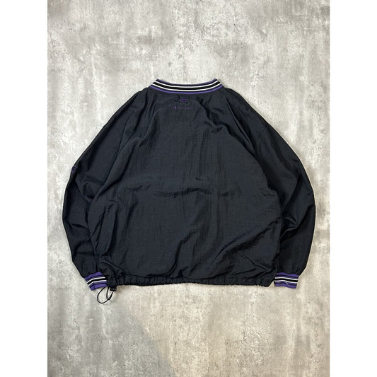 Vintage 90s New Haven Bulldogs Collegiate Embroidered Windbreaker Jacket Sz 2XL