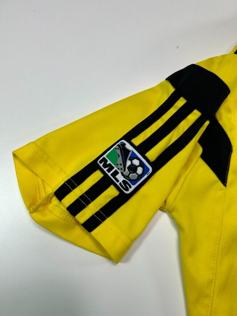 Columbus Crew MLS Adidas Nylon Soccer Jersey Size XL Yellow