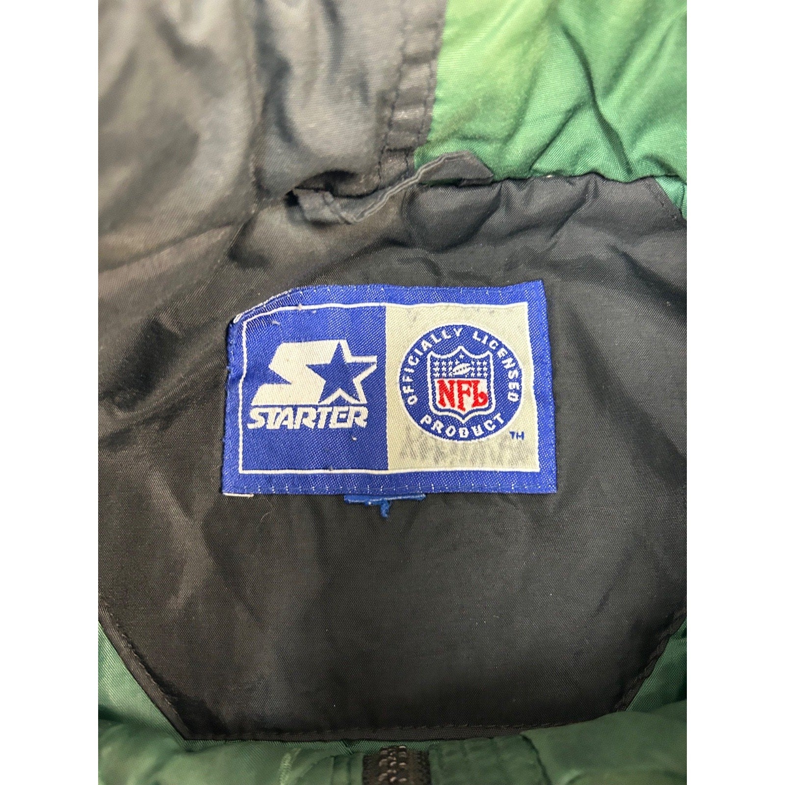 Vintage 90s Green Bay Packers NFL Insulated Full Zip Starter Jacket Size 2XL