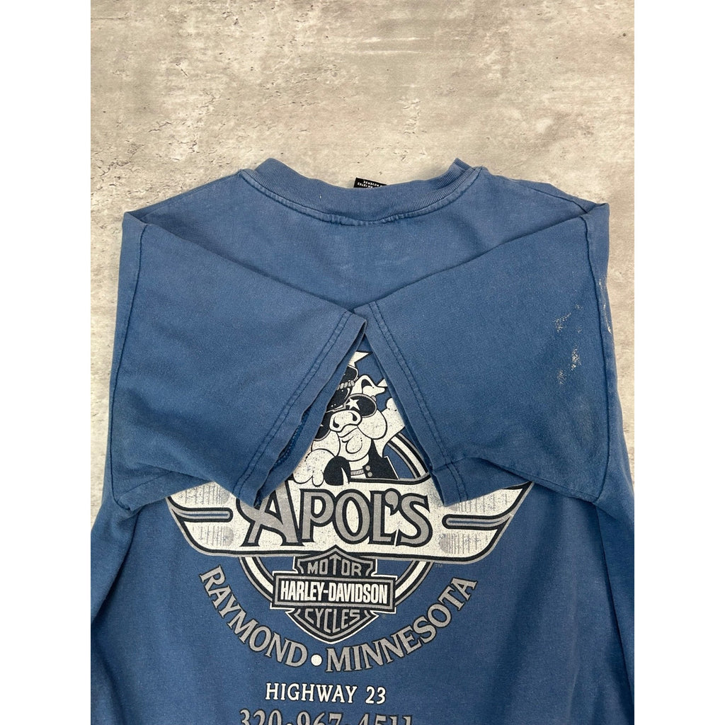 Vintage 1999 Harley Davidson Motorcycles Classic Logo Graphic T-Shirt Sz Medium