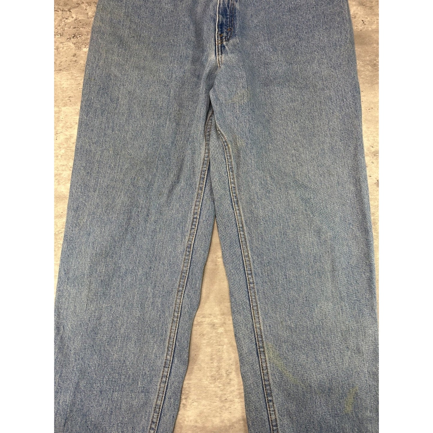 Vintage 90s Women's Levis 550 Red Tab Light Wash Denim Pants Size 31 Blue