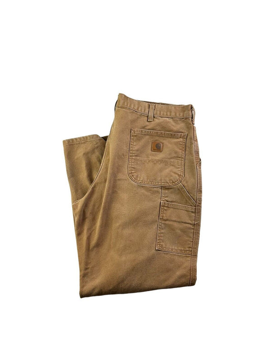 Vintage Carhartt Canvas Workwear Carpenter Dungaree Fit Pants Size 40