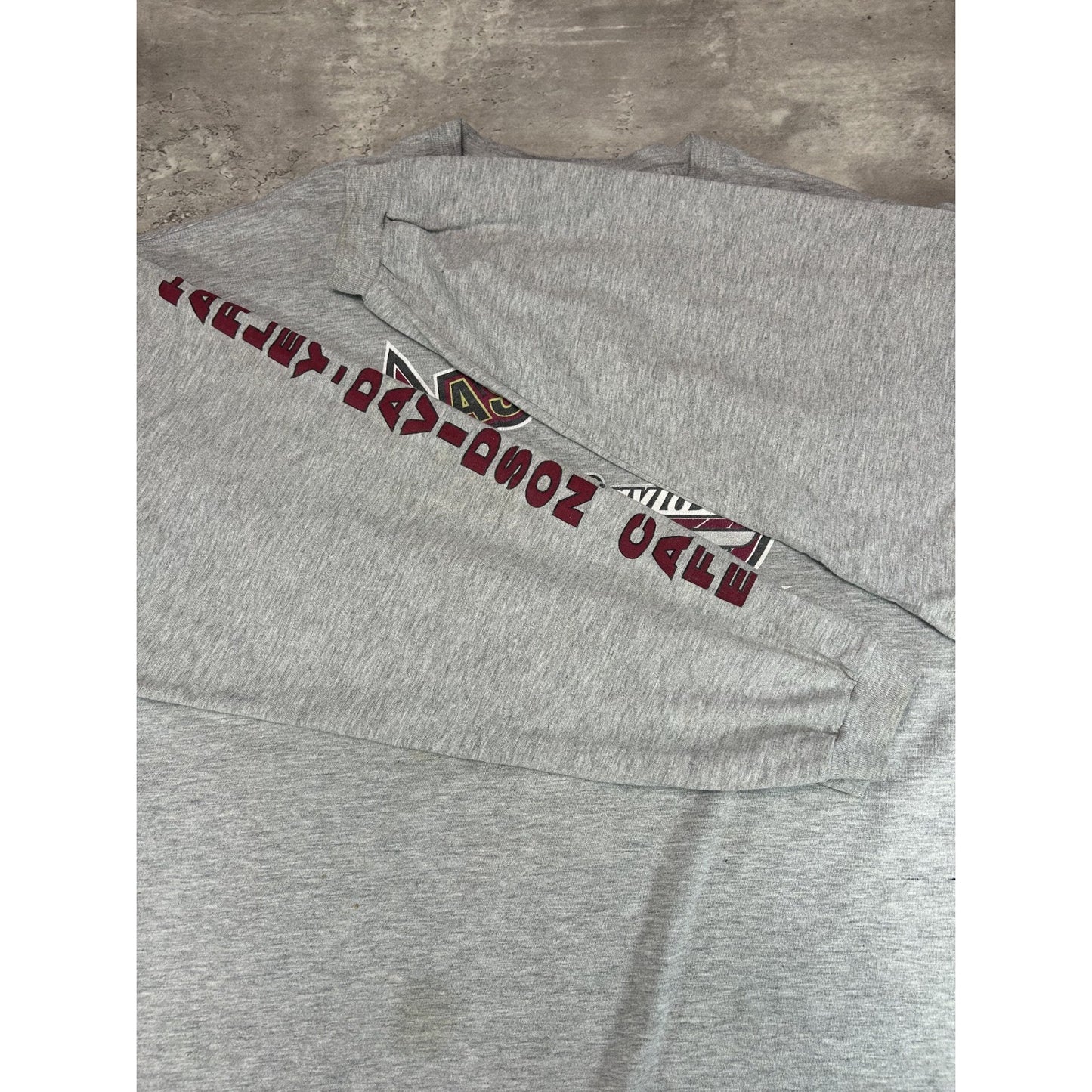 Vintage Harley Davidson Cafe Graphic Spellout Long Sleeve T-Shirt Size 2XL