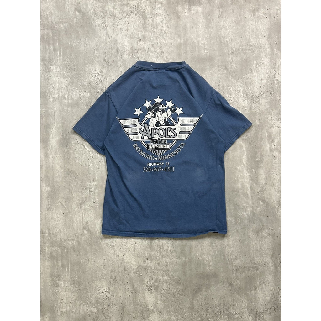 Vintage 1999 Harley Davidson Motorcycles Classic Logo Graphic T-Shirt Sz Medium