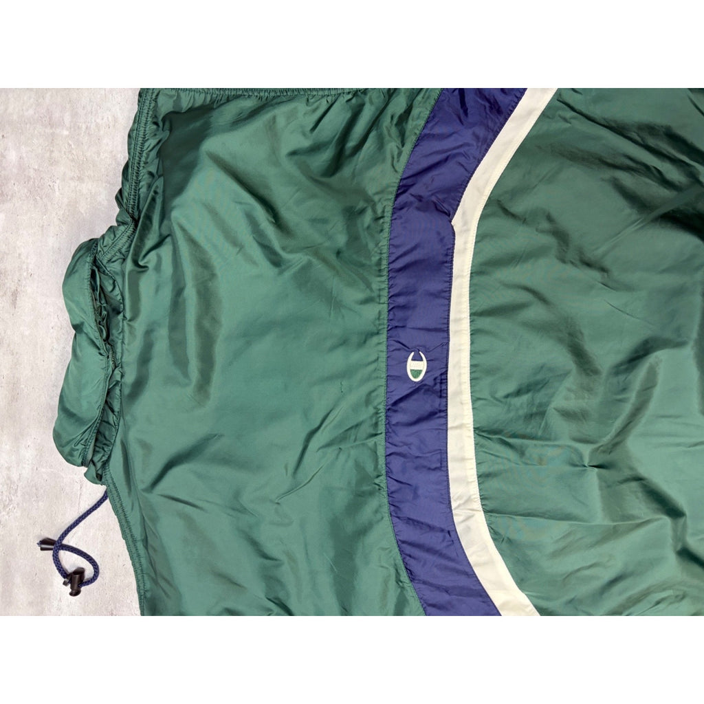 Vintage 90s Champion Embroidered Spellout 1/2 Zip Windbreaker Jacket Size Large