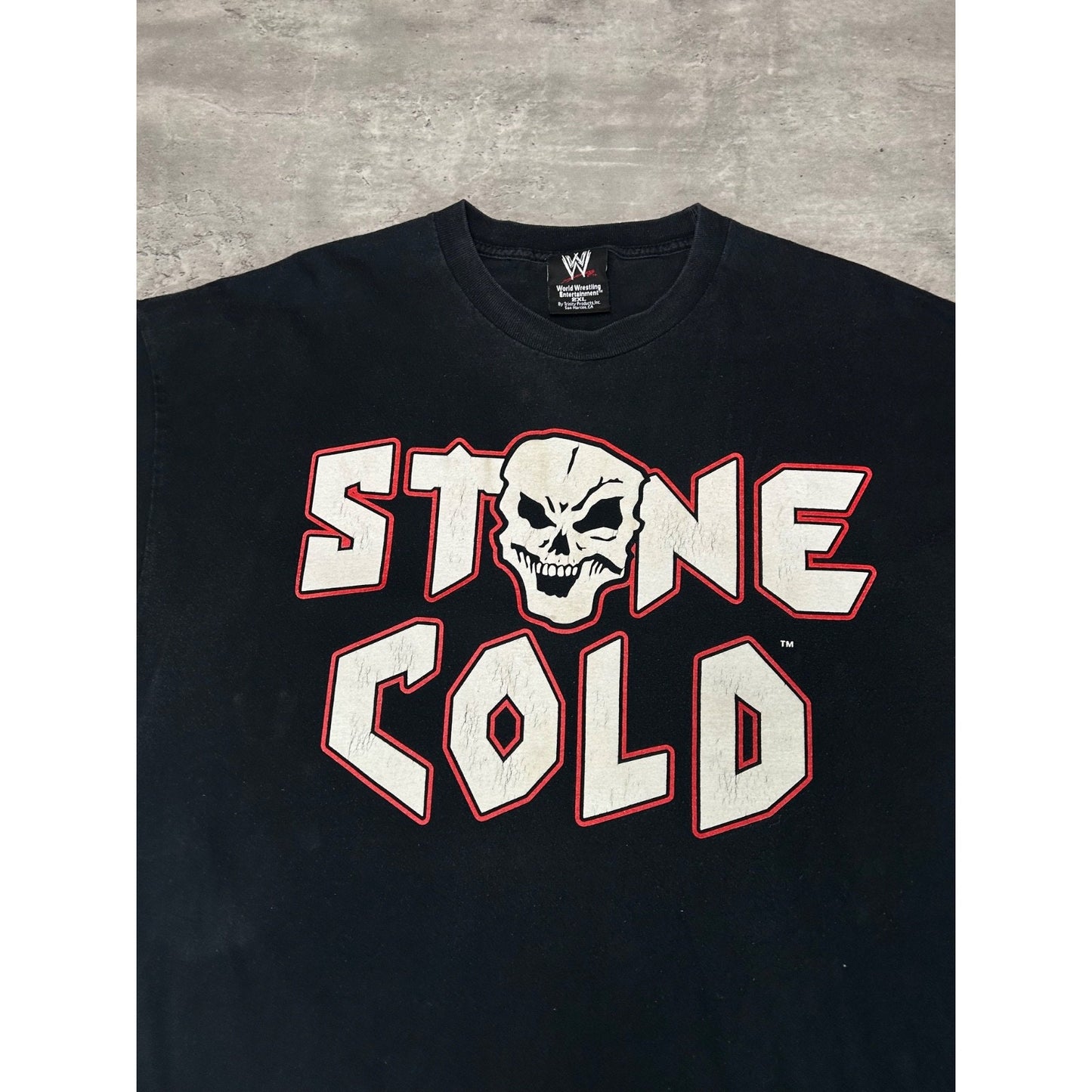 Vintage WWE Stone Cold Steve Austin Bullet Proof Wrestling T-Shirt Size 2XL