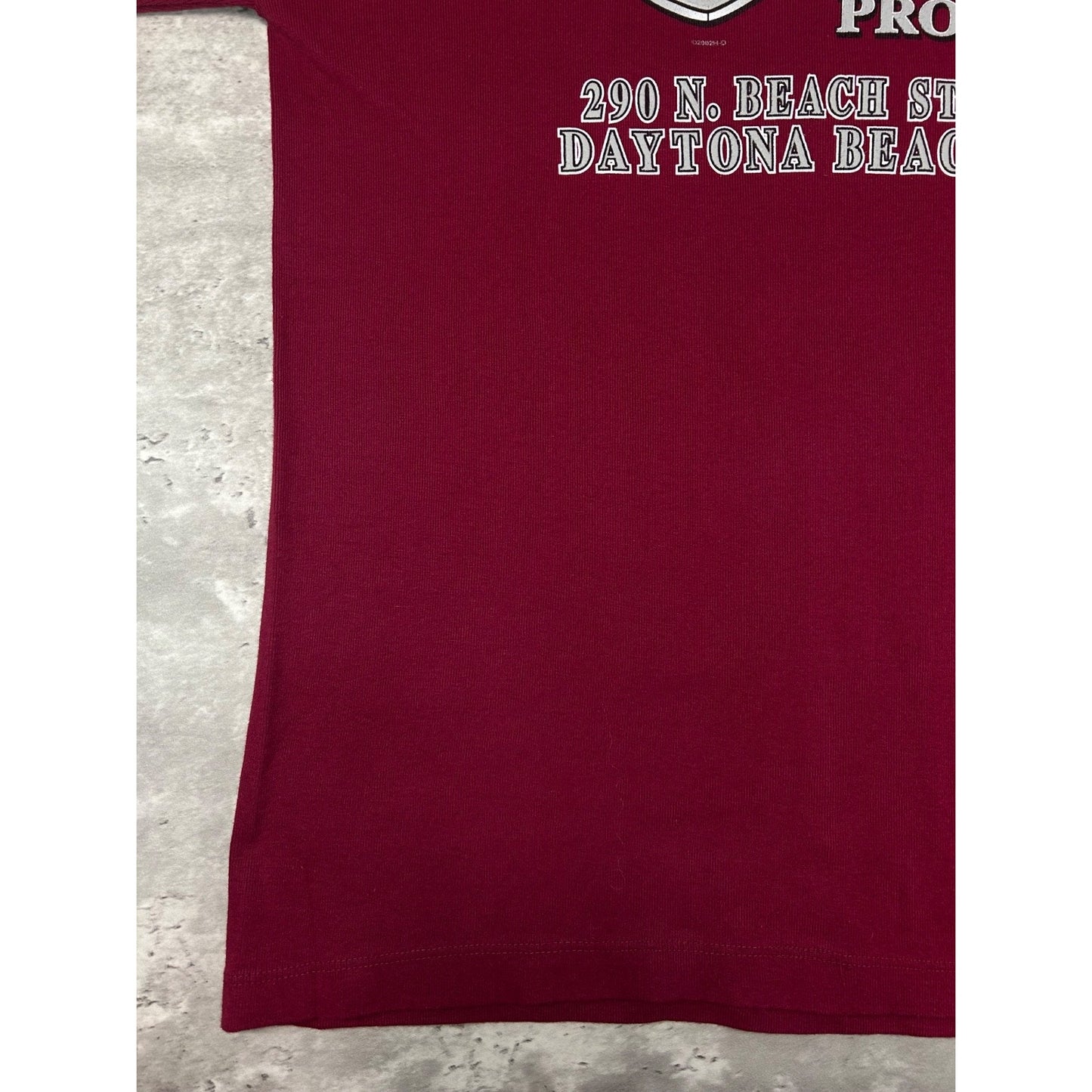 Vintage Harley Davidson 1/4 Button Spellout Graphic Long Sleeve T-Shirt Sz Large