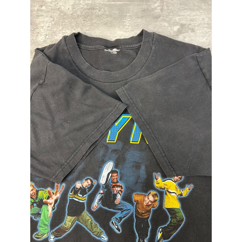 Vintage 1999 Nsync Band Member Graphic Pop Music T-Shirt Size Large