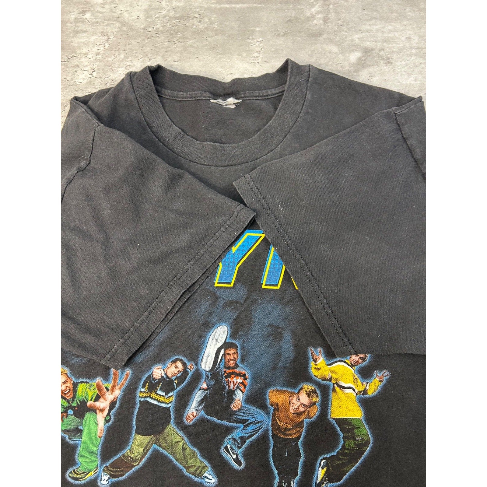 Vintage 1999 Nsync Band Member Graphic Pop Music T-Shirt Size Large