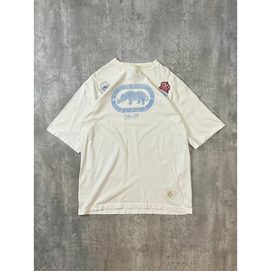 Vintage Y2K Ecko Unltd Classic Logo Graphic T-Shirt Size Large White