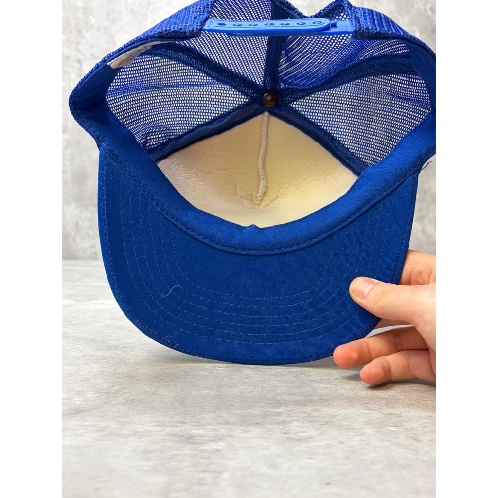 Vintage 90s Citizen Ship 001 Landed On My Property Trucker Snapback Hat OSFA