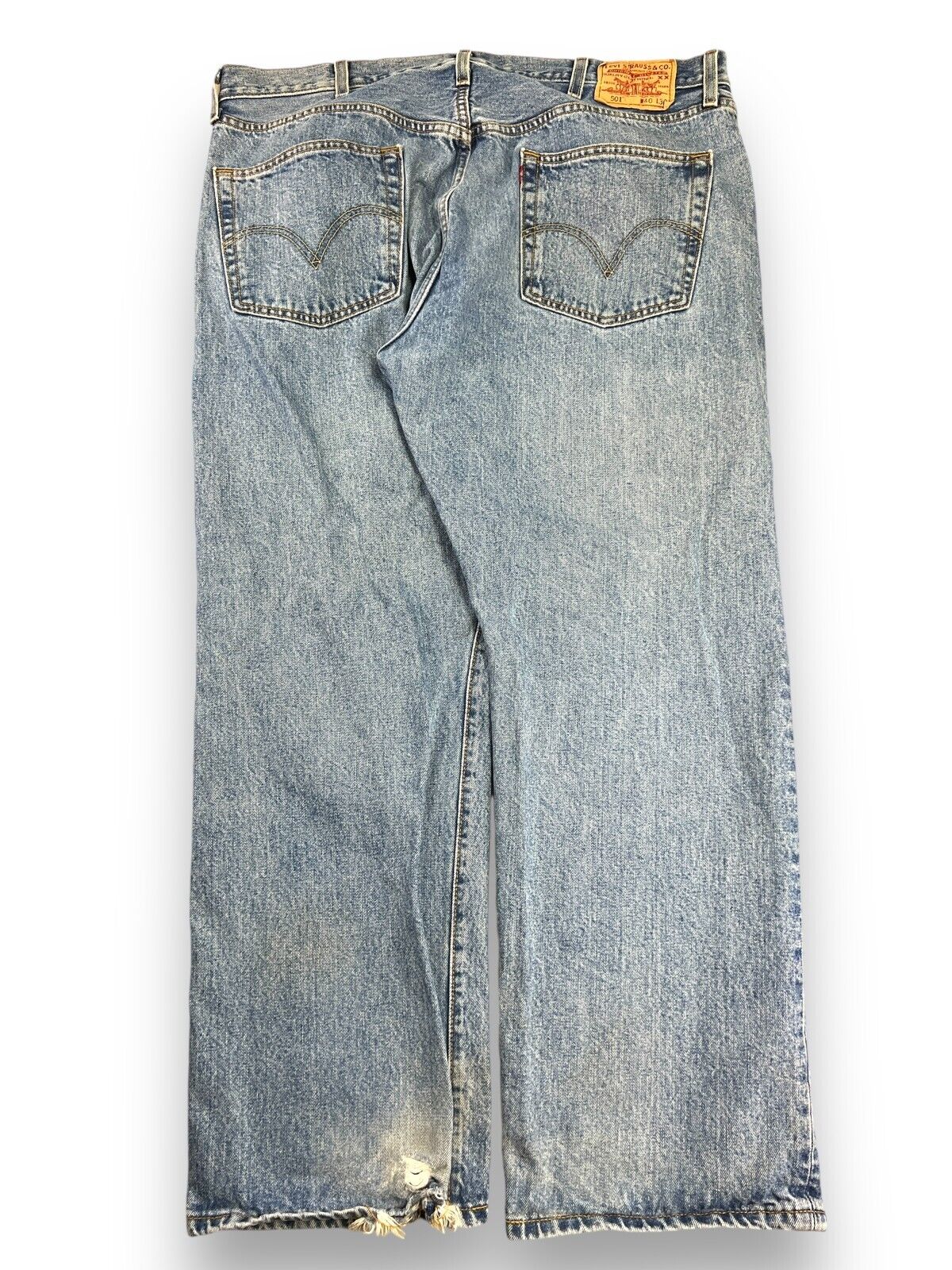 Vintage 90s Levi's 501 XX Medium Wash Button Fly Denim Pants Size 38