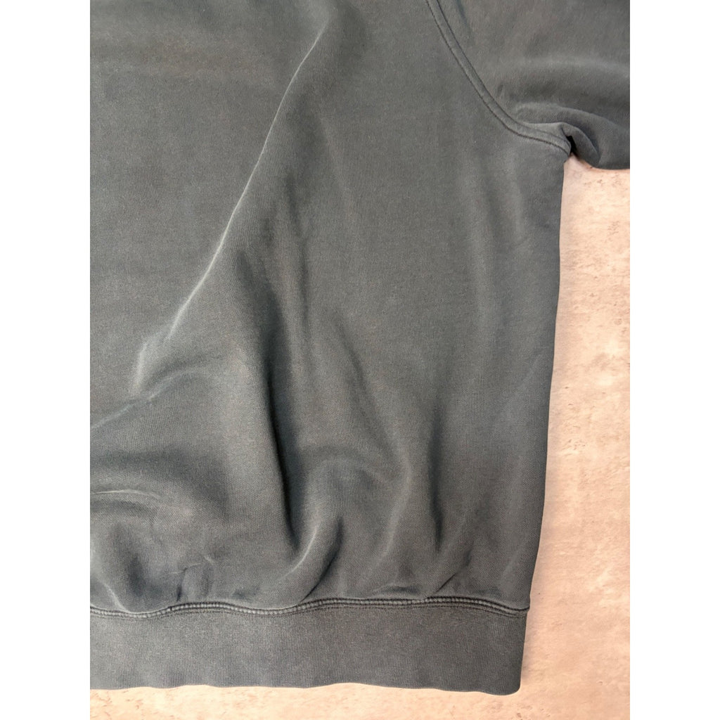 Vintage Nike Embroidered Mini Swoosh Black Hooded Sweatshirt Size Large