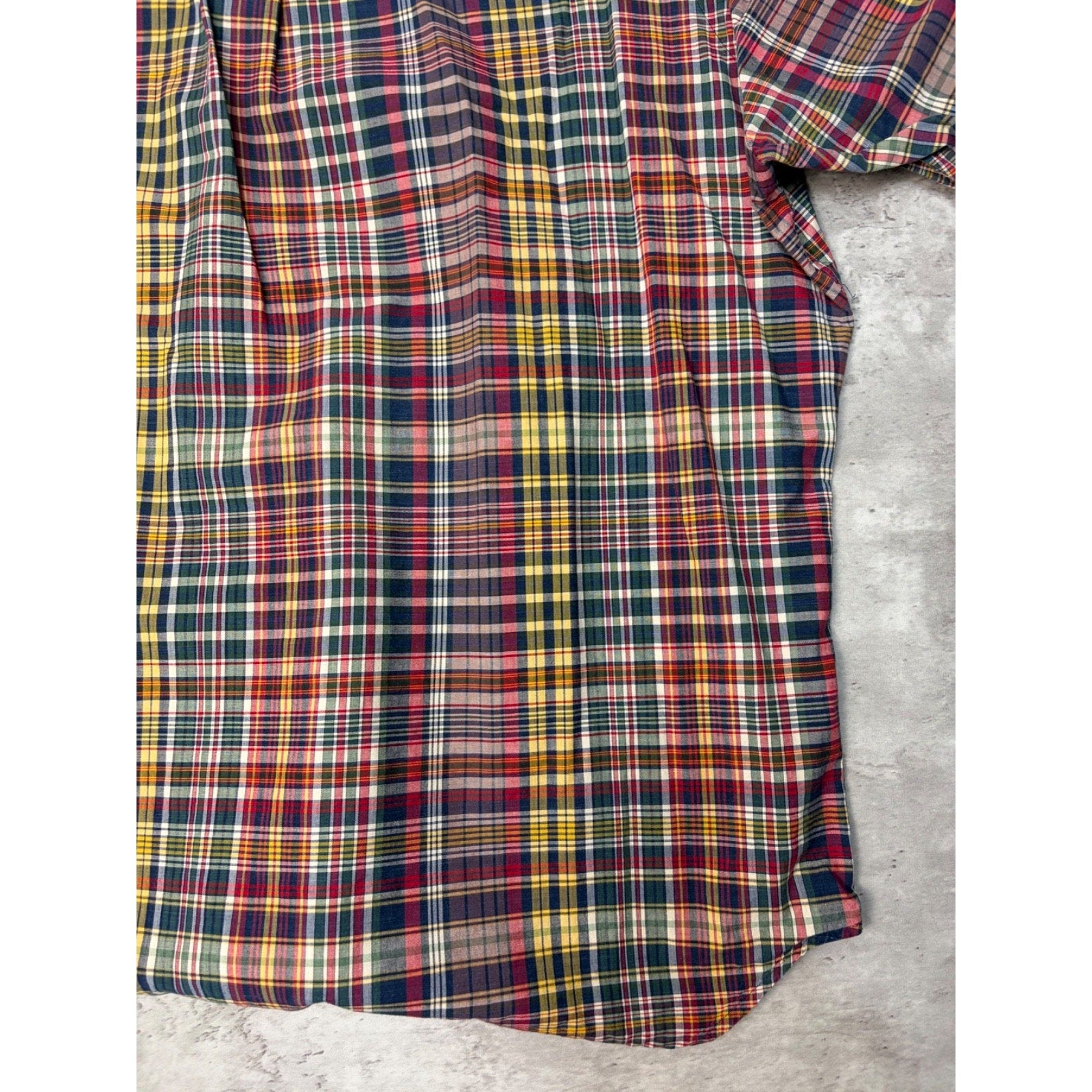 Vintage Polo Ralph Lauren Embroidered Pony Plaid Button Up Shirt Size XL