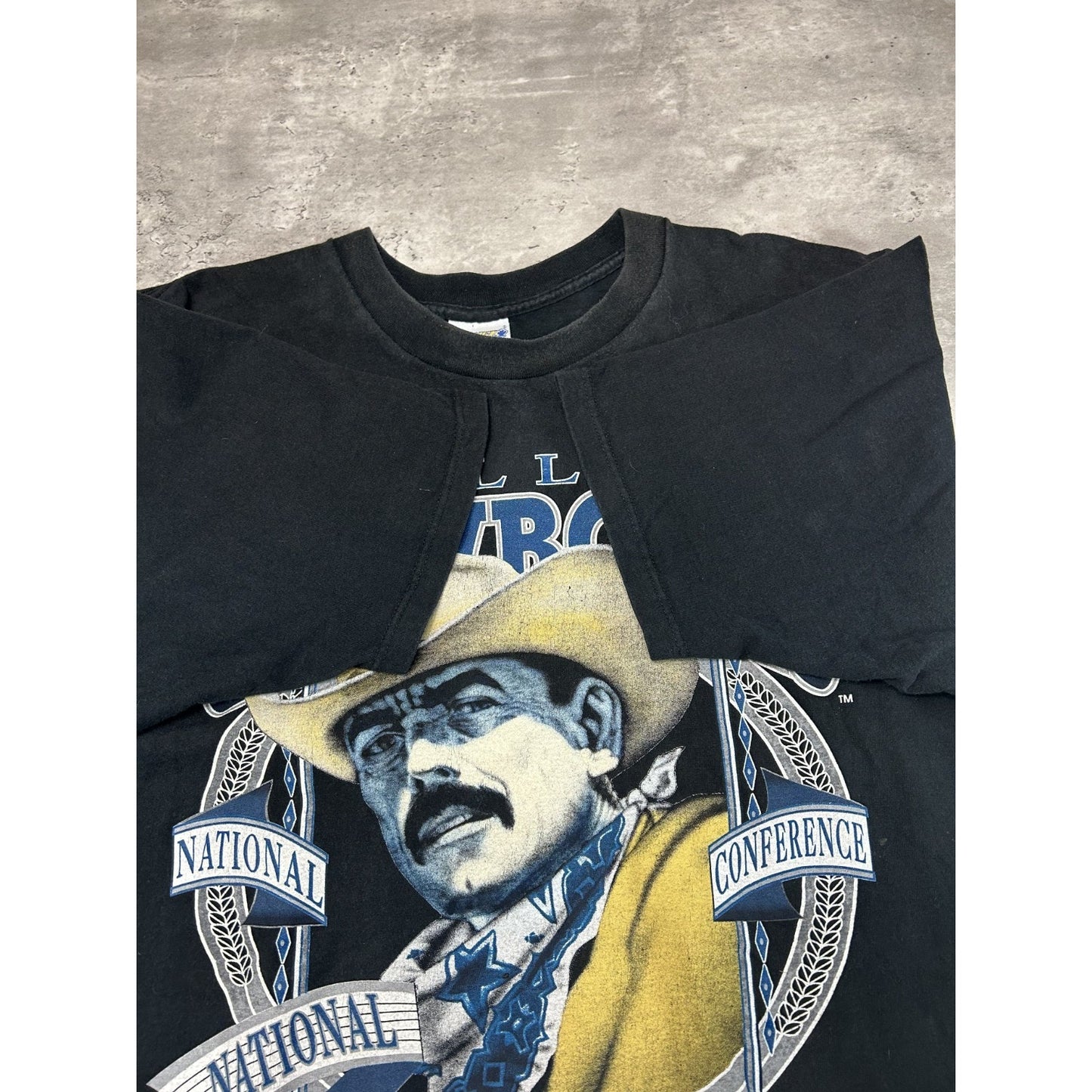 Vintage 1994 Dallas Cowboys NFL Realism Graphic Football T-Shirt Size XL Black