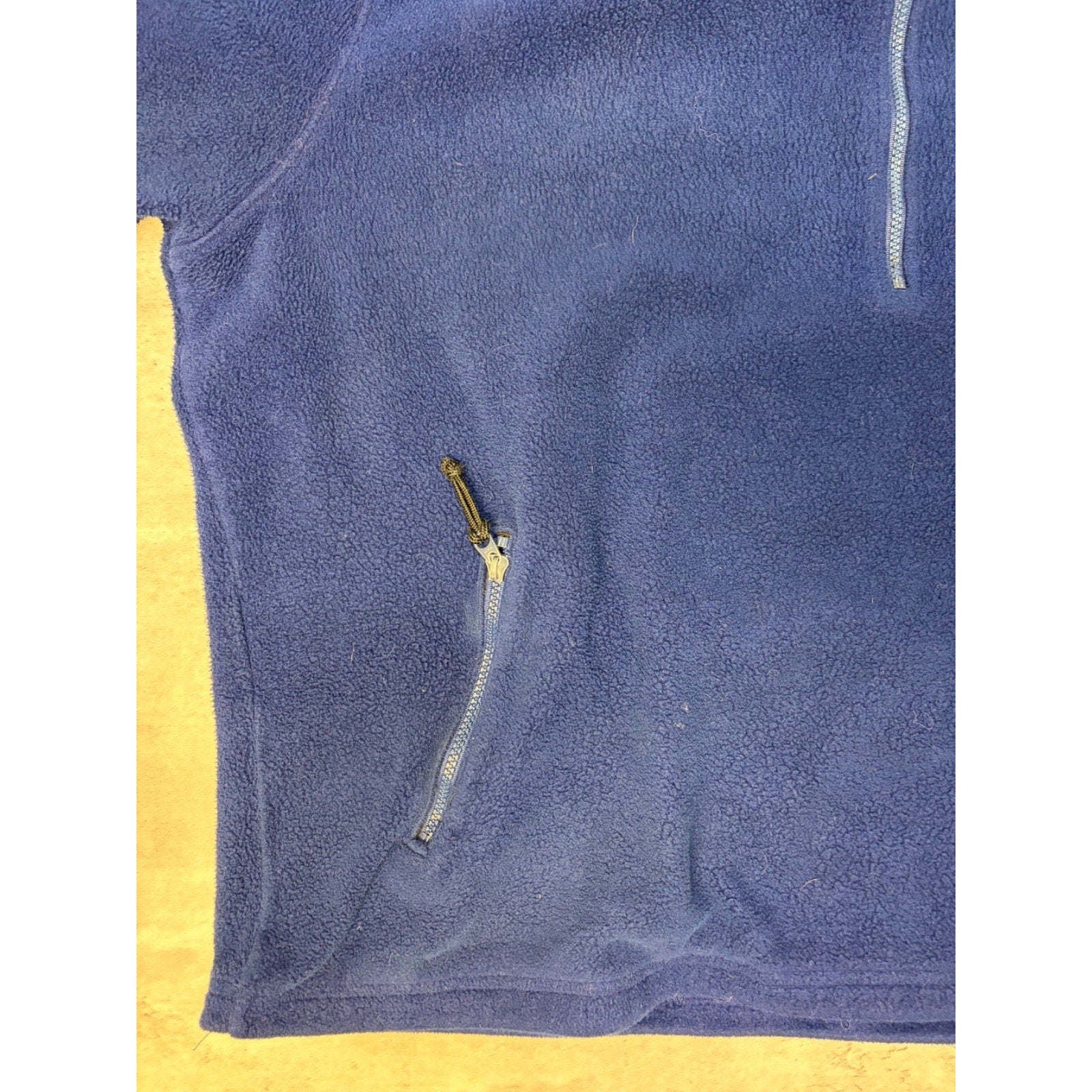 Vintage L.L. Bean 1/2 Zip Pullover Fleece Navy Blue Sweatshirt Size 2XL