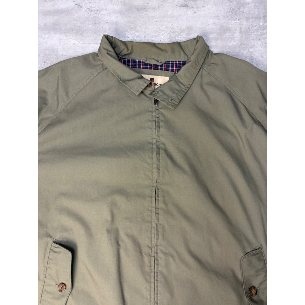 Vintage Woolrich Plaid Lined Full Zip Collared Earth Tone Bomber Jacket Size 2XL
