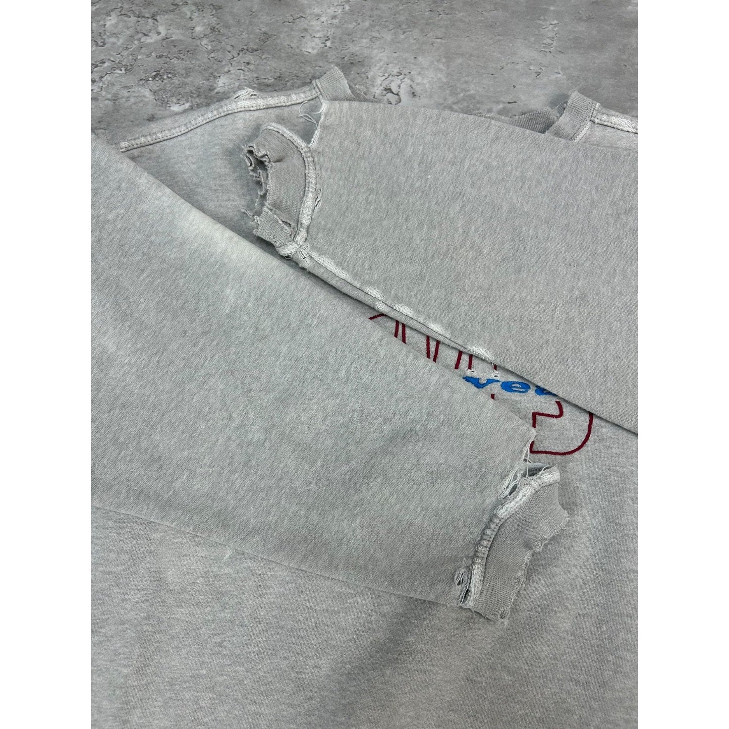 Vintage 90s Levis Jeanswear Embroidered Spellout Graphic Sweatshirt Size Medium